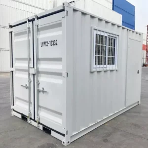 12ft Cargo Container Office w/ Window + 2 Doors (New)