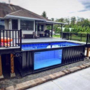 Prefab outdoor fiberglass pool container swimming pool